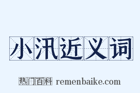 小汛近义词是什么意思的图片
